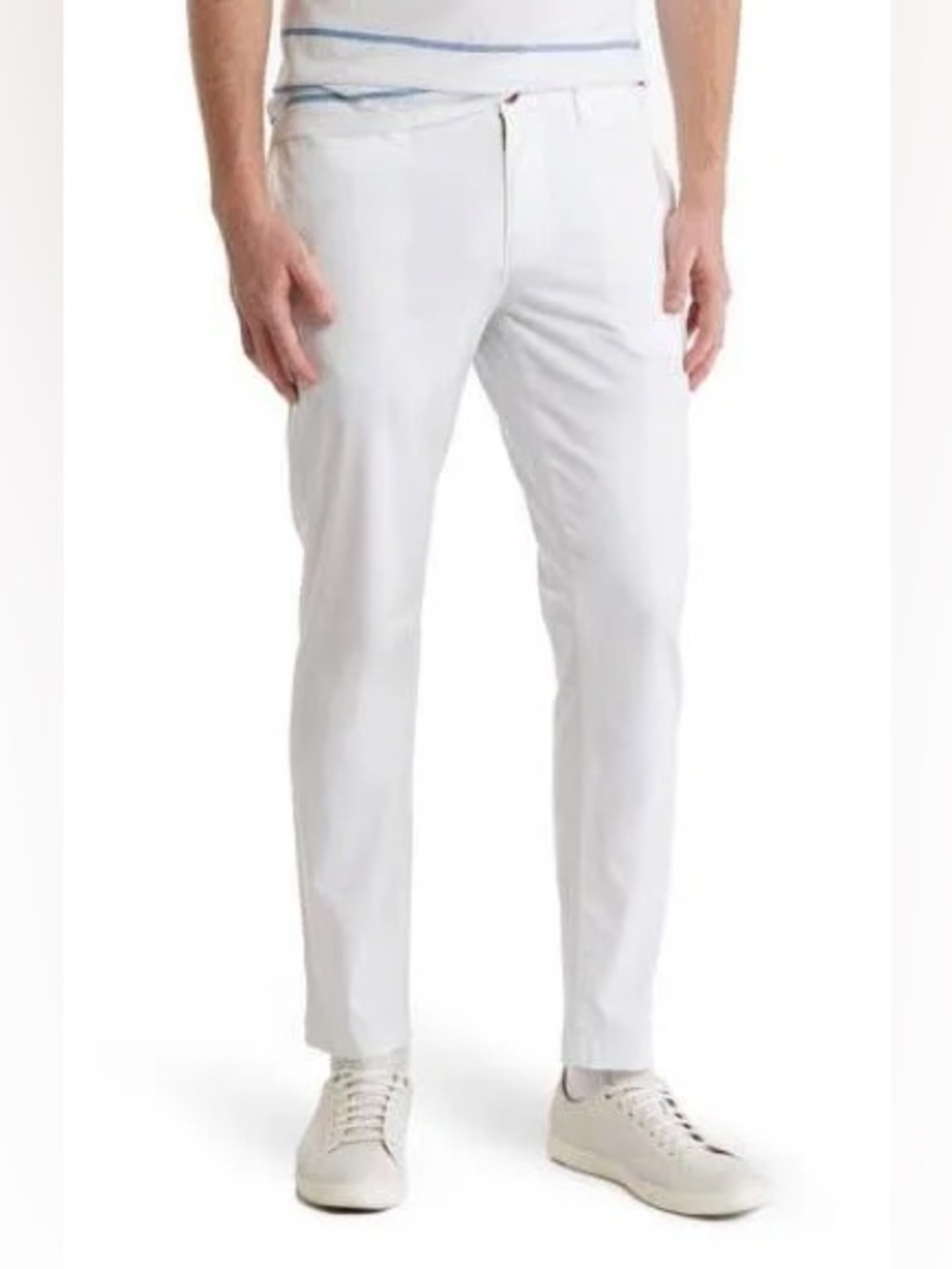 14th & Union White and Black Casual Trousers